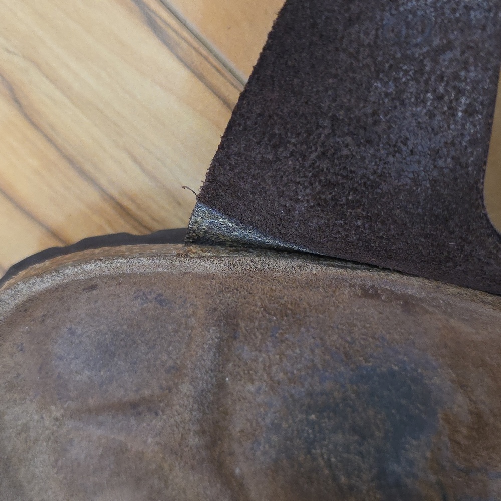 Birkenstock Betula Brown Milano Sandals Size EU 38(7-7.5) Antique Bronze Buckles - Picture 12 of 16